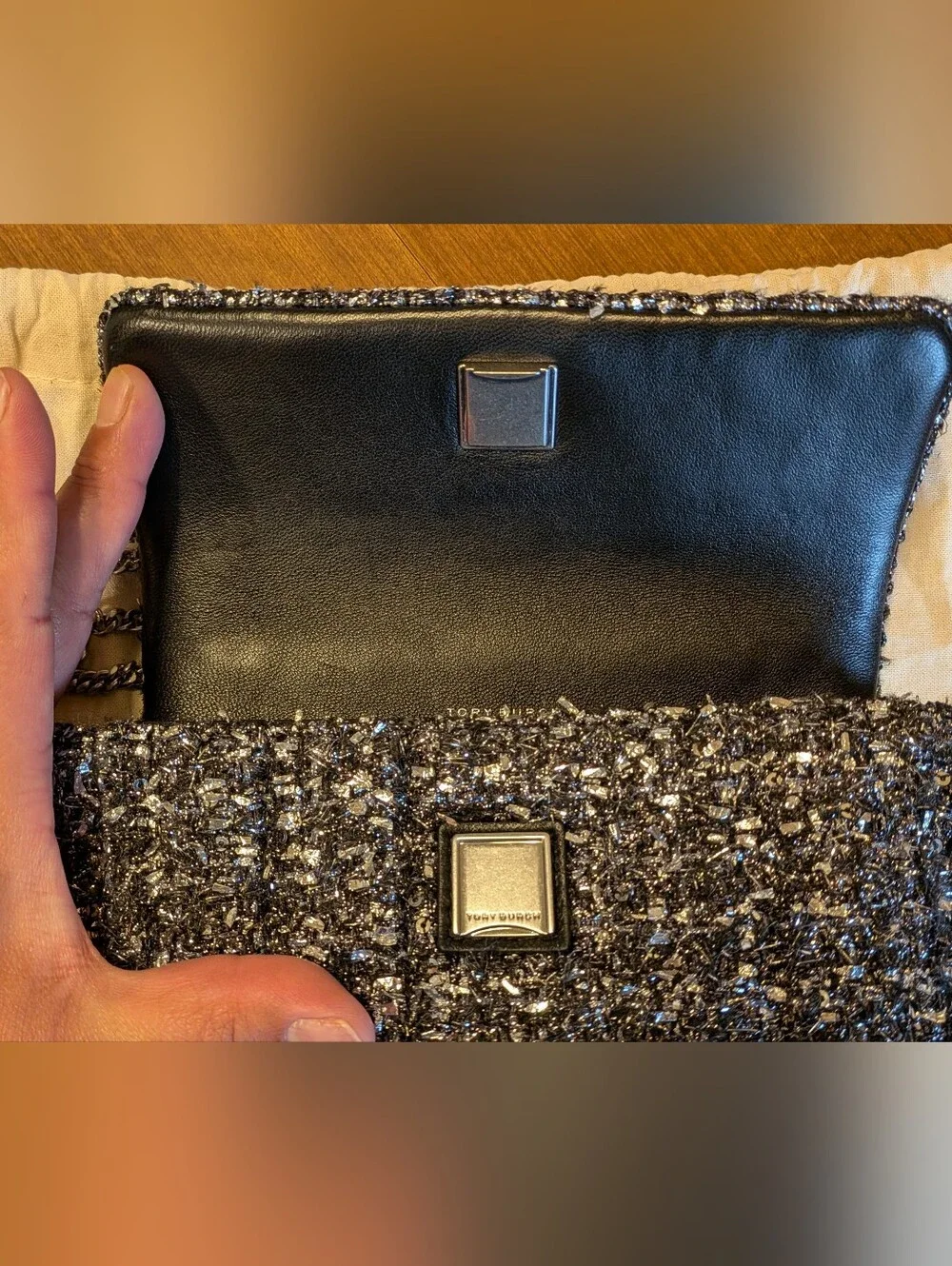 Tory Burch Kira Tweed Mini Flap Bag